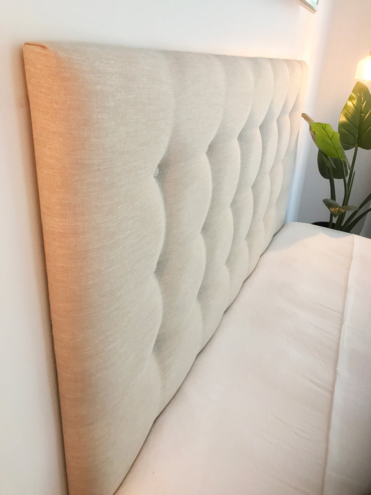 Textured headboard Mason Linen Upholstered Bedhead