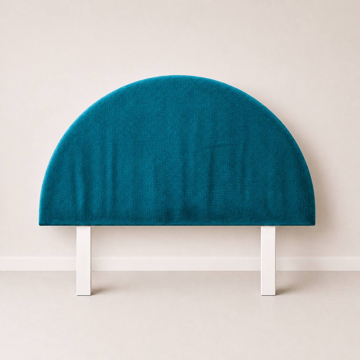 Velvet Round Upholstered Bedhead