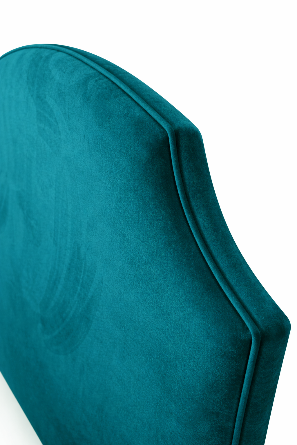 Velvet Hobart Piped Upholstered Bedhead