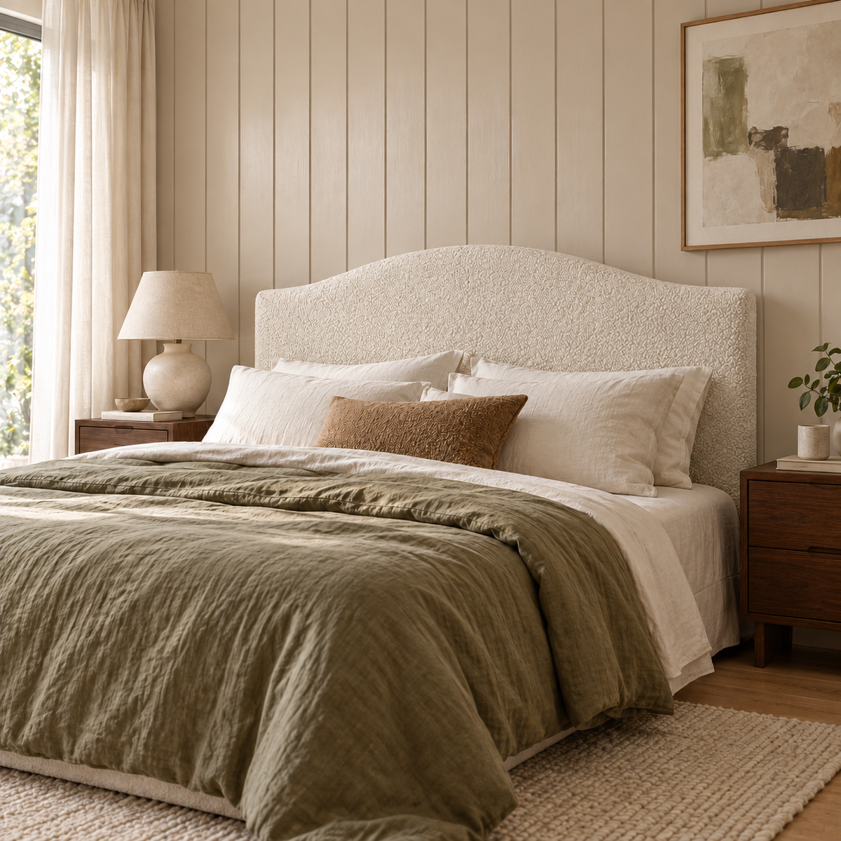 EXPRESS Milan Boucle Upholstered Bedhead