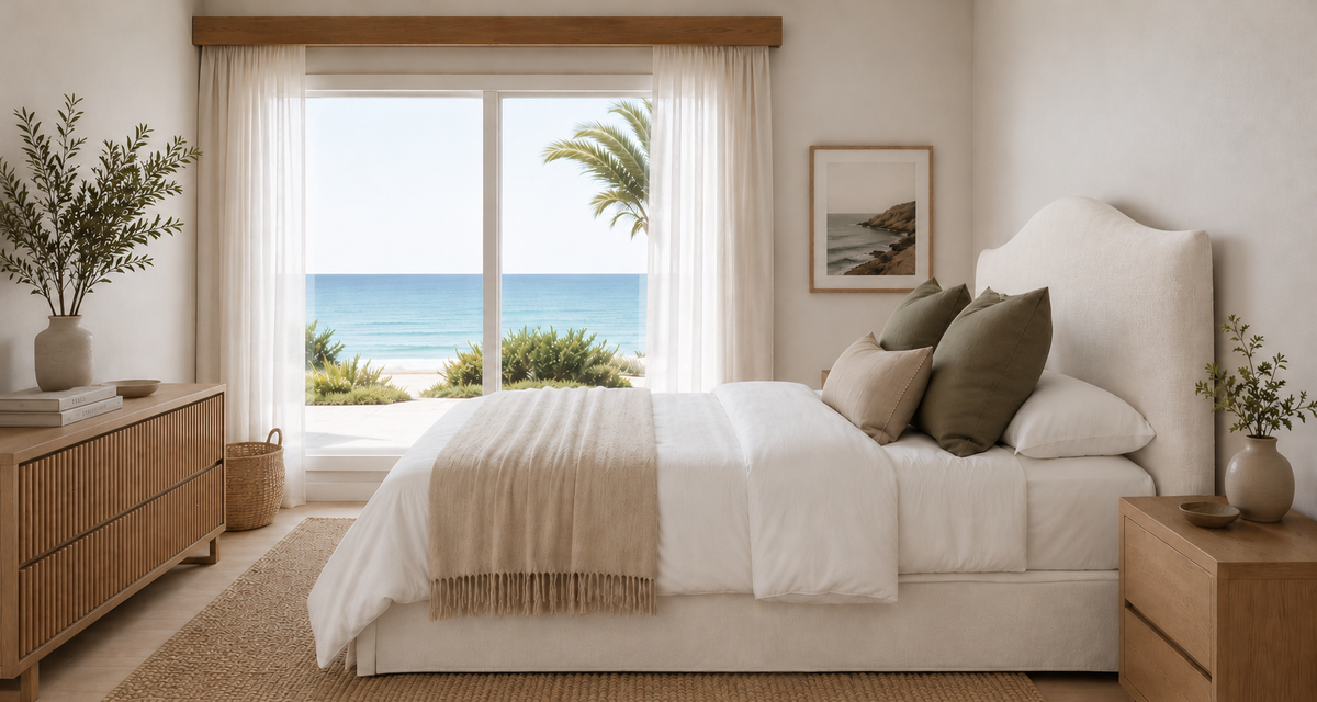 EXPRESS Milan Linen Upholstered Bedhead