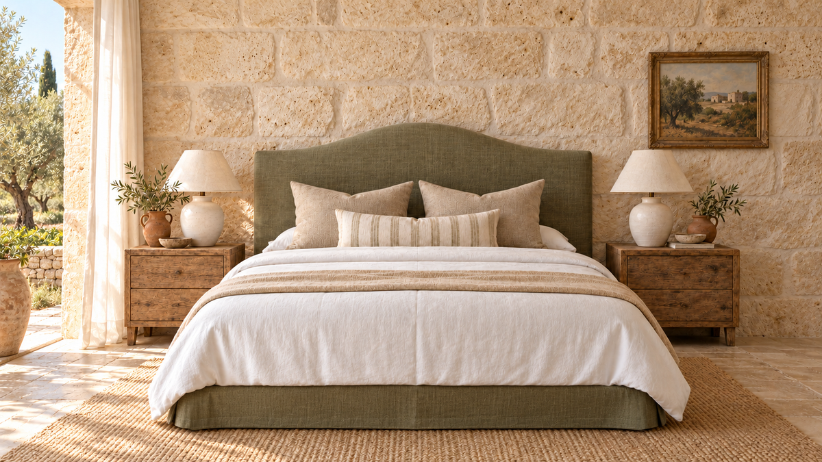 Milan Linen Upholstered Bedhead