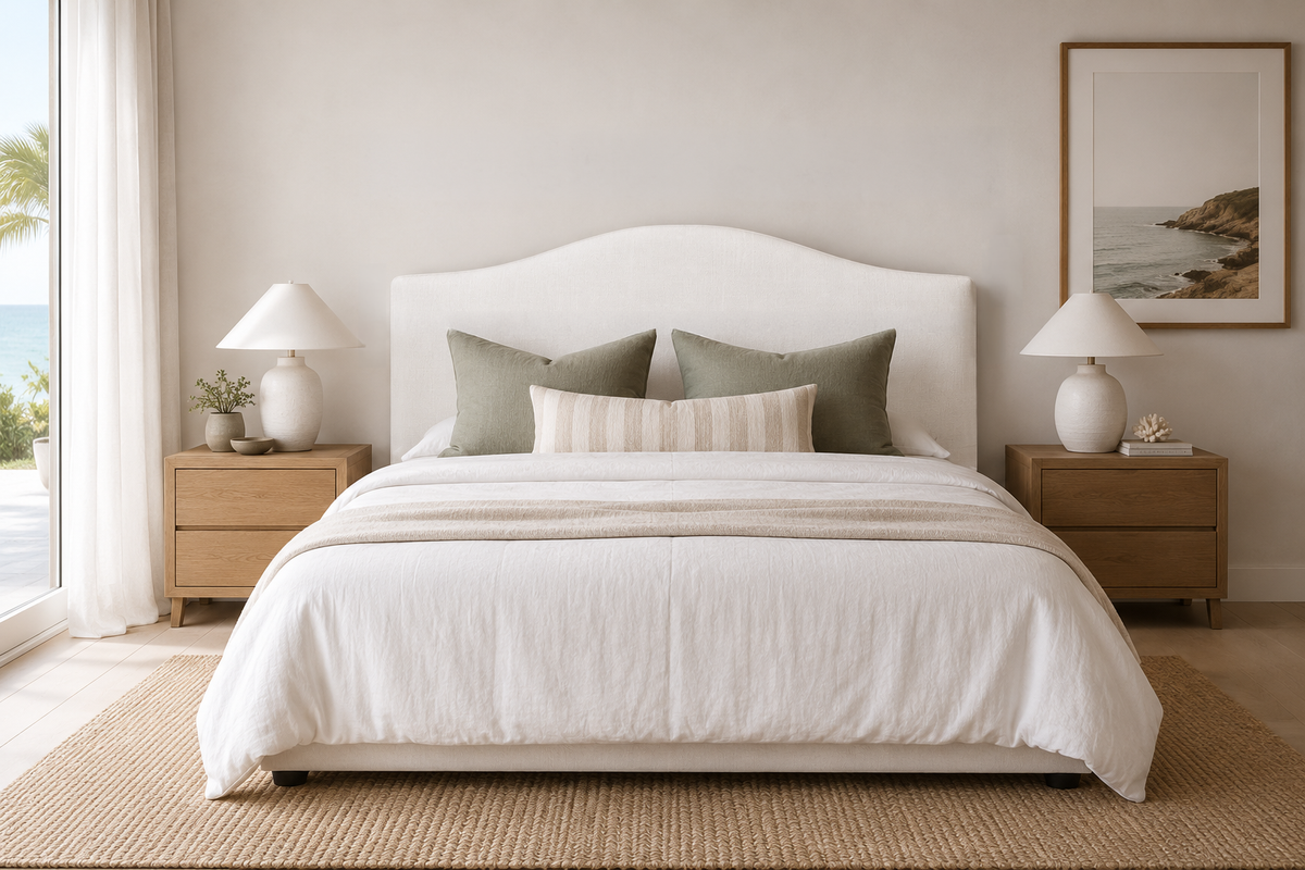 EXPRESS Milan Linen Upholstered Bedhead