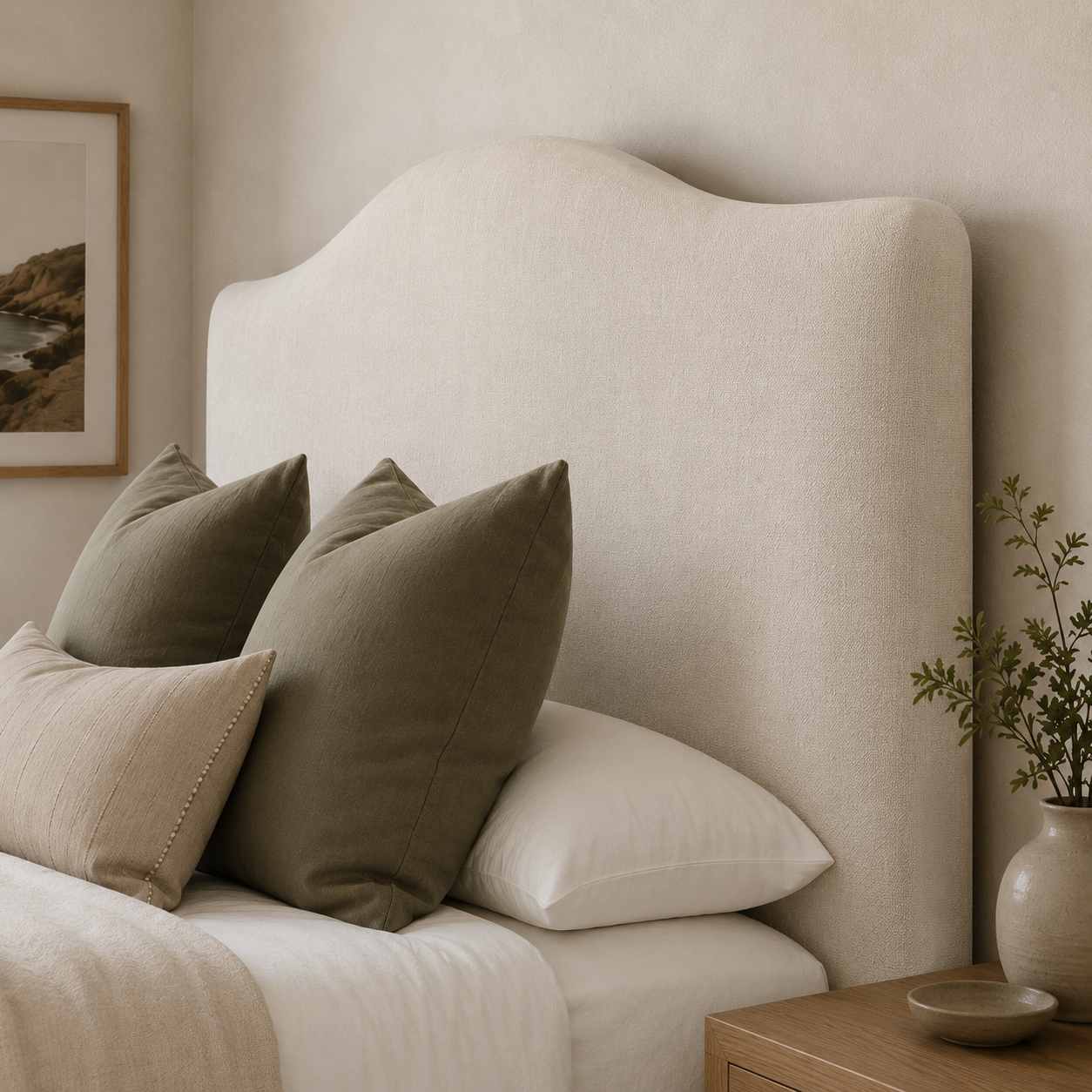 Milan Linen Upholstered Bedhead