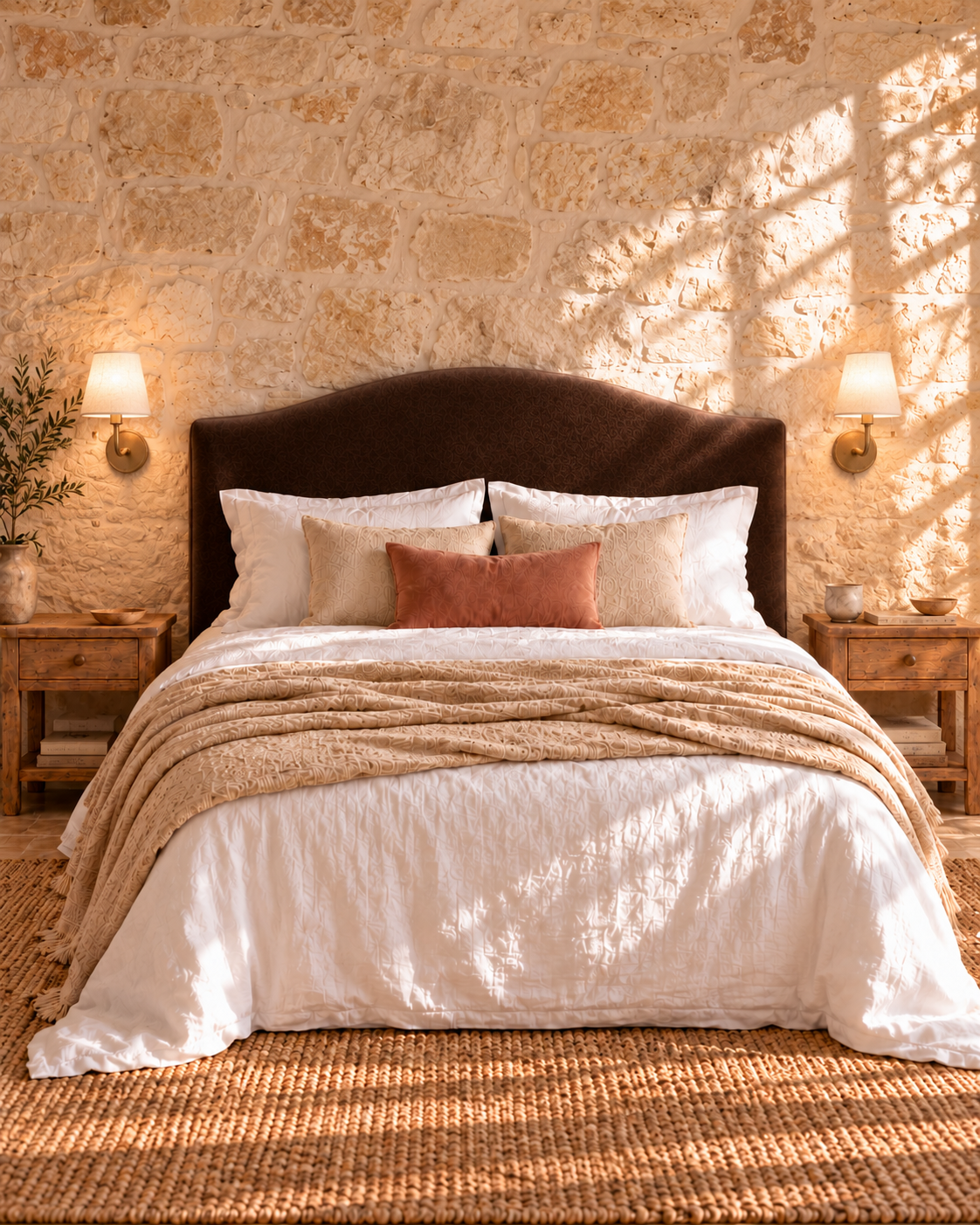 EXPRESS Milan Velvet Upholstered Bedhead