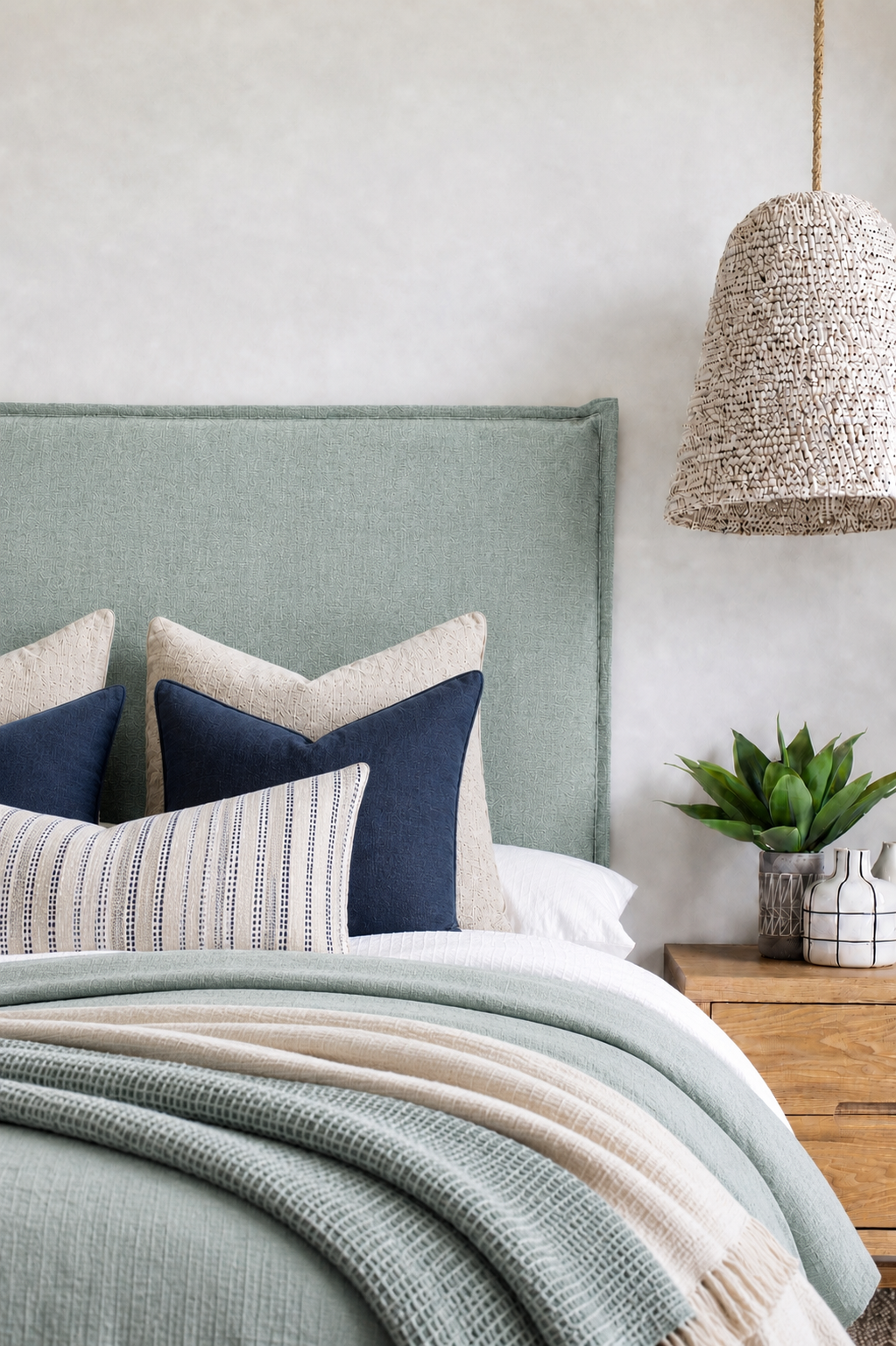 Washable Linen French Seam Slipcover Bedhead