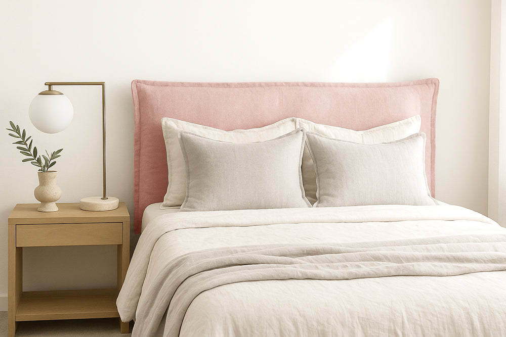 Washable Linen French Seam Slipcover Bedhead