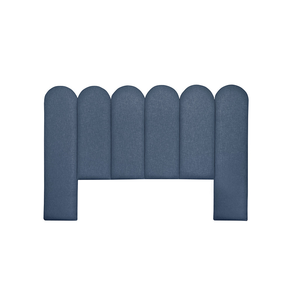 Blue upholstered headboard linen bedheads Australia