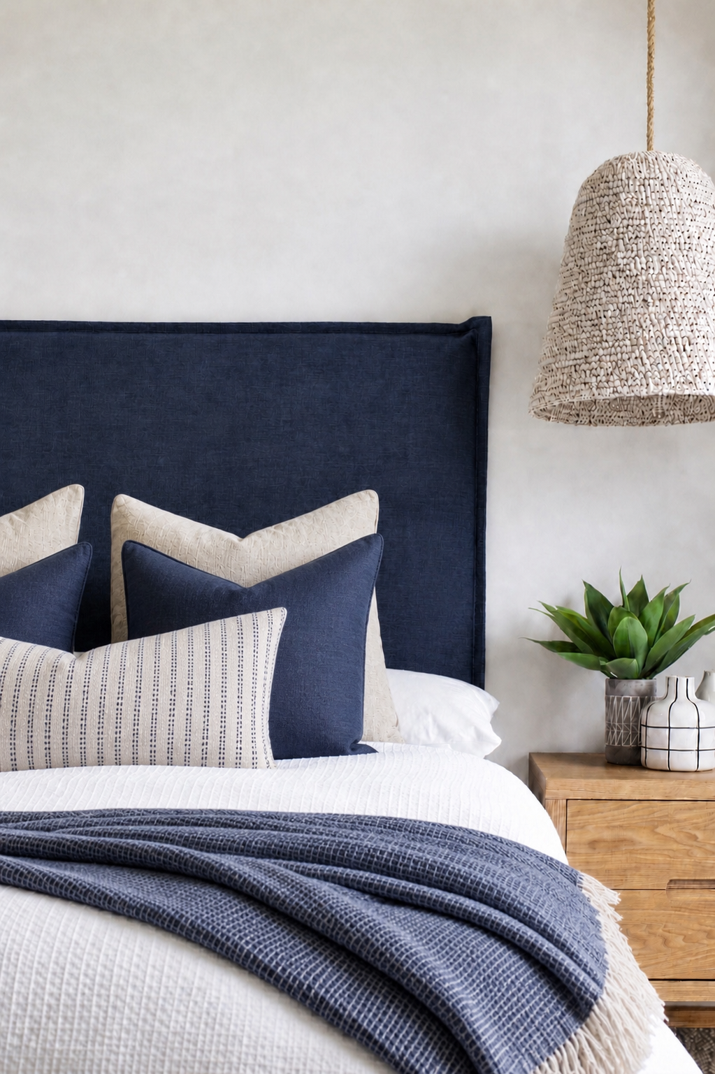 Washable Linen French Seam Slipcover Bedhead