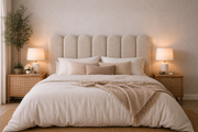 Oscar Linen Upholstered Bedhead