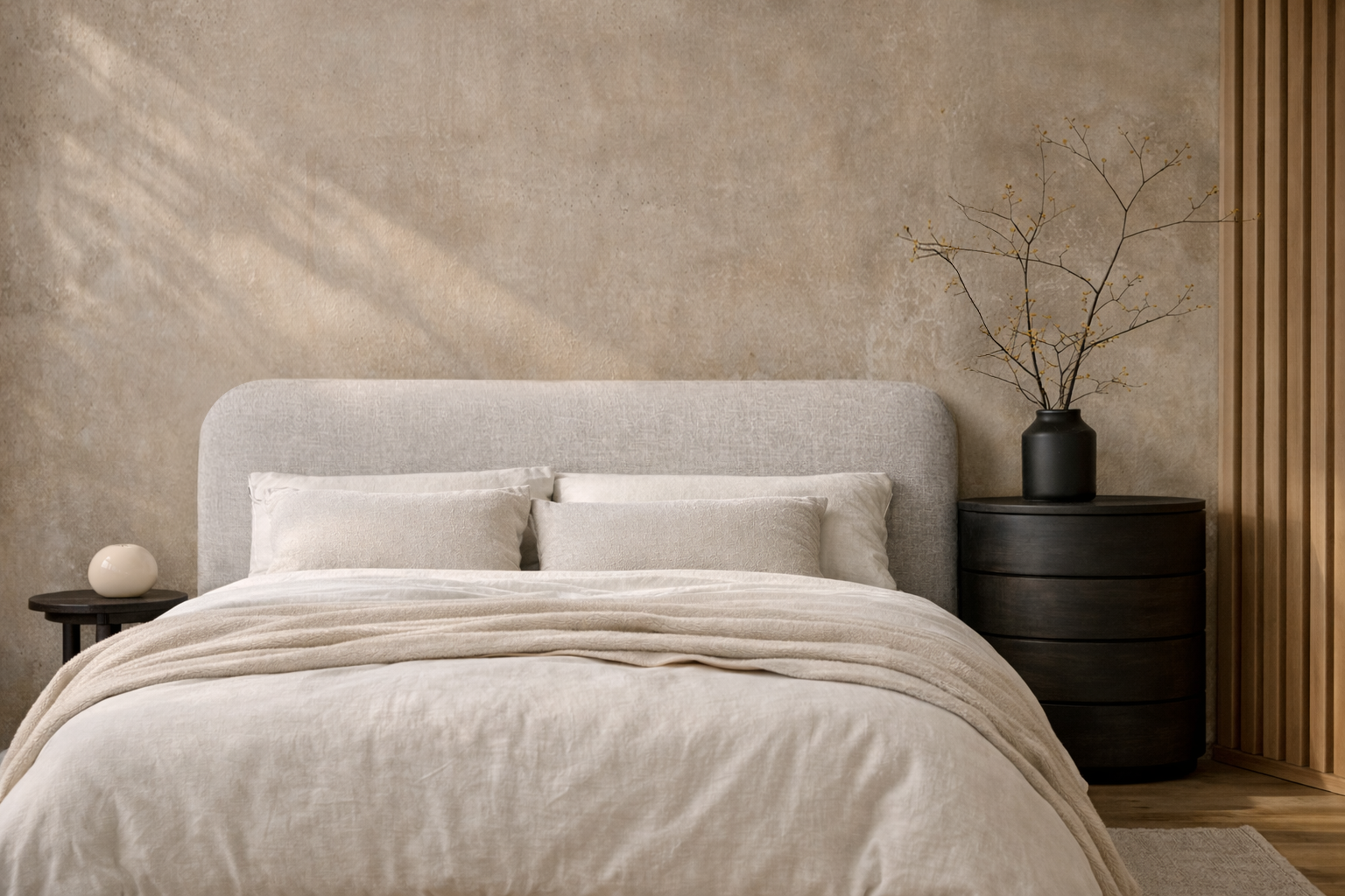 Orrison Linen Upholstered Bedhead