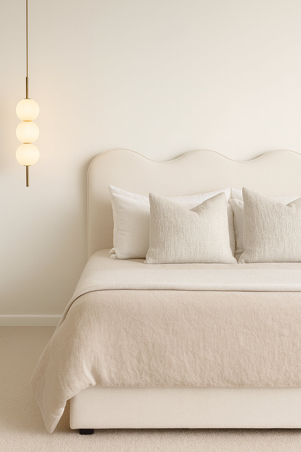 Onda Linen Upholstered Bedhead