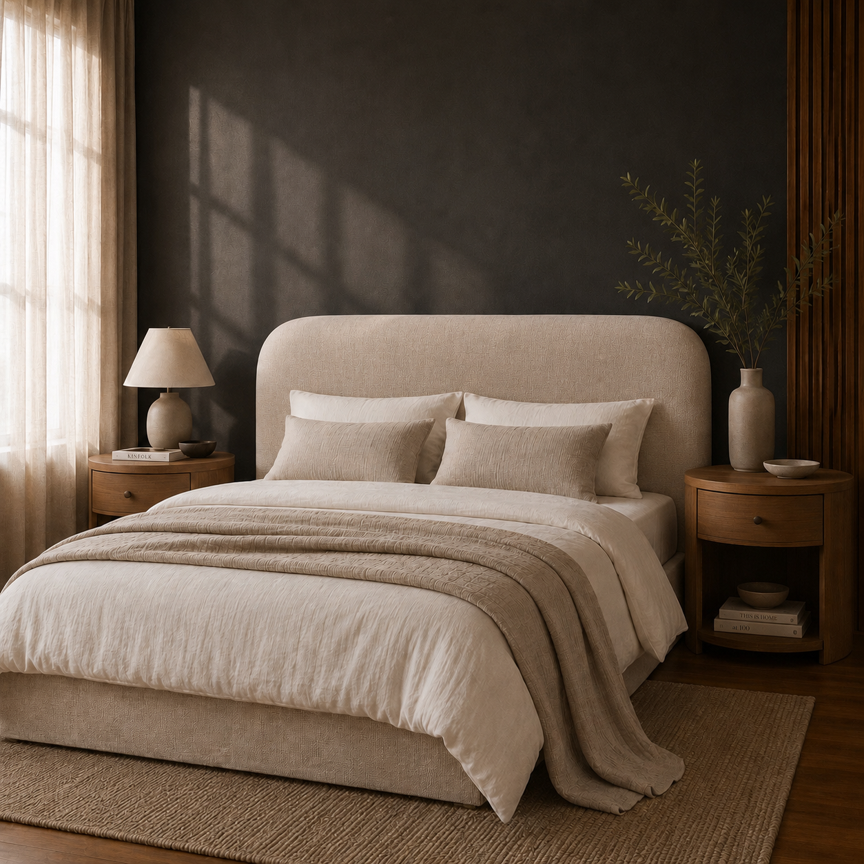 EXPRESS Orrison Linen Upholstered Bedhead