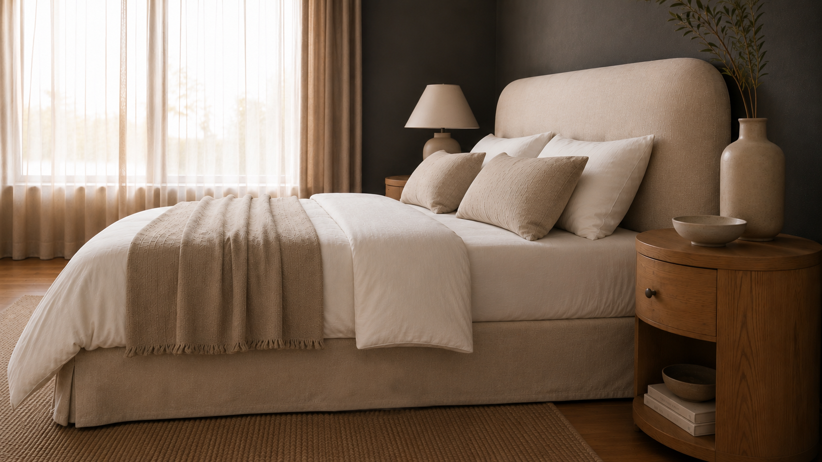 EXPRESS Orrison Linen Upholstered Bedhead