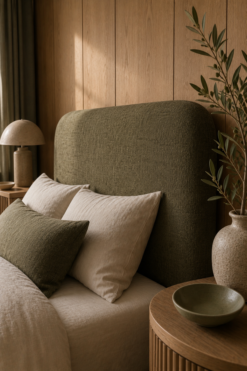 Orrison Linen Upholstered Bedhead