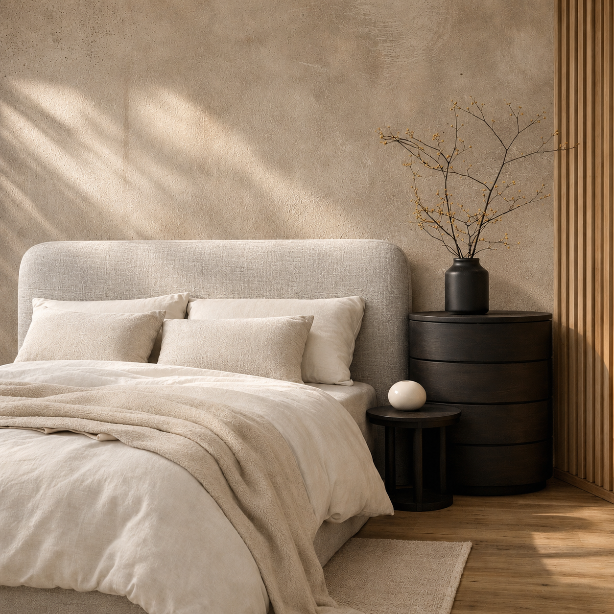 Orrison Linen Upholstered Bedhead