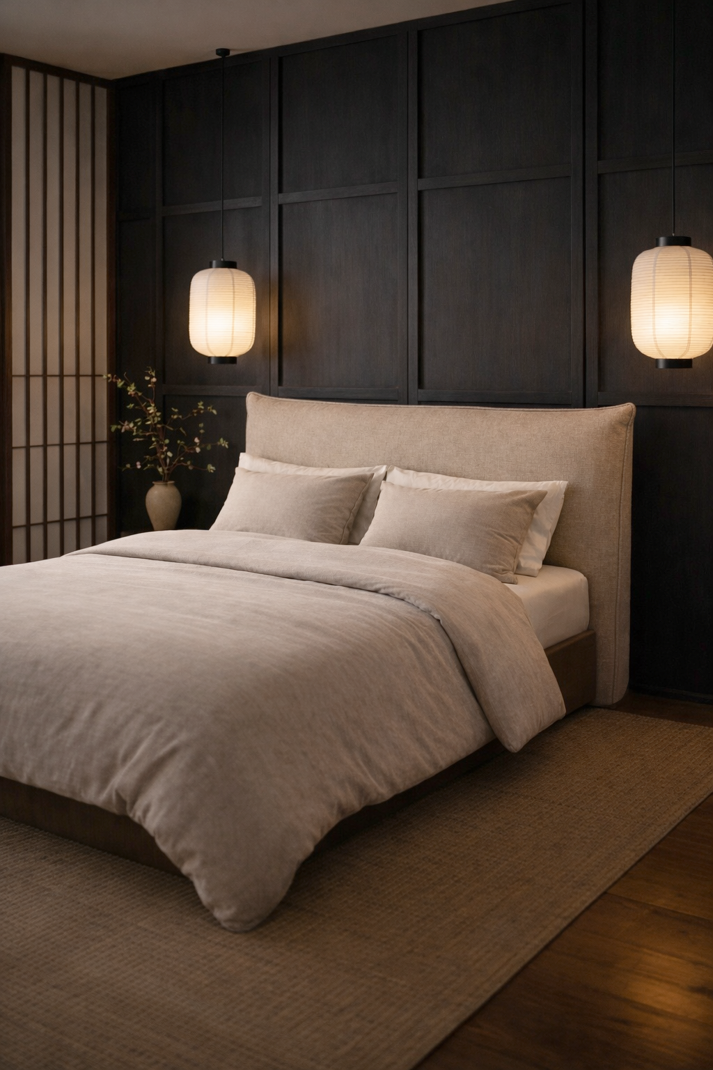 Pillowy Upholstered Slipcover Bedhead