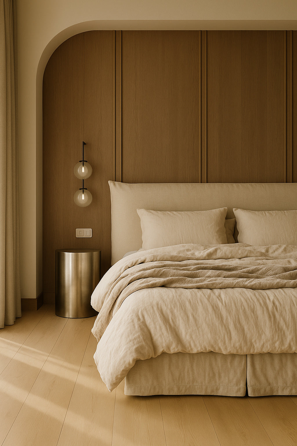Pillowy Upholstered Slipcover Bedhead