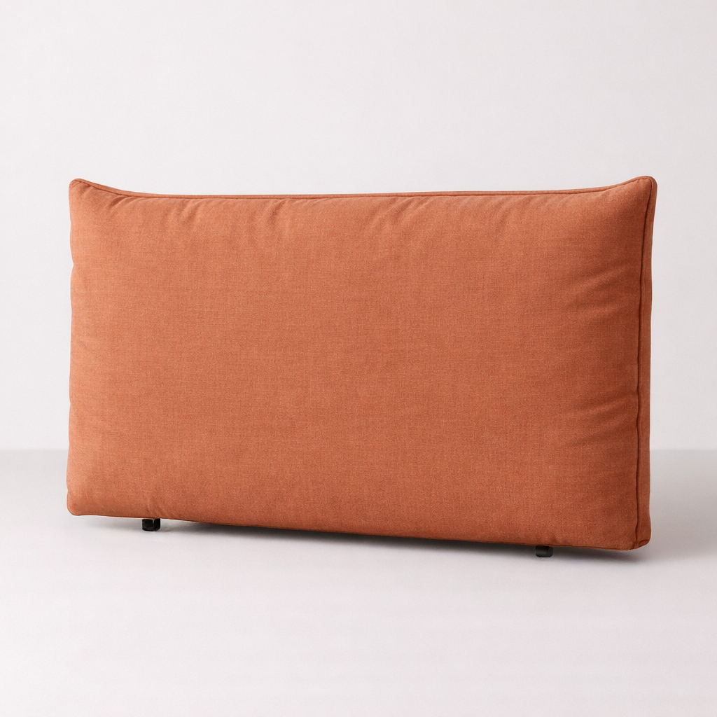 Clay bedhead on a white background