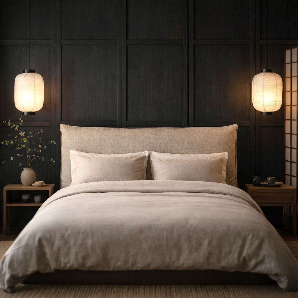 Pillowy Upholstered Slipcover Bedhead