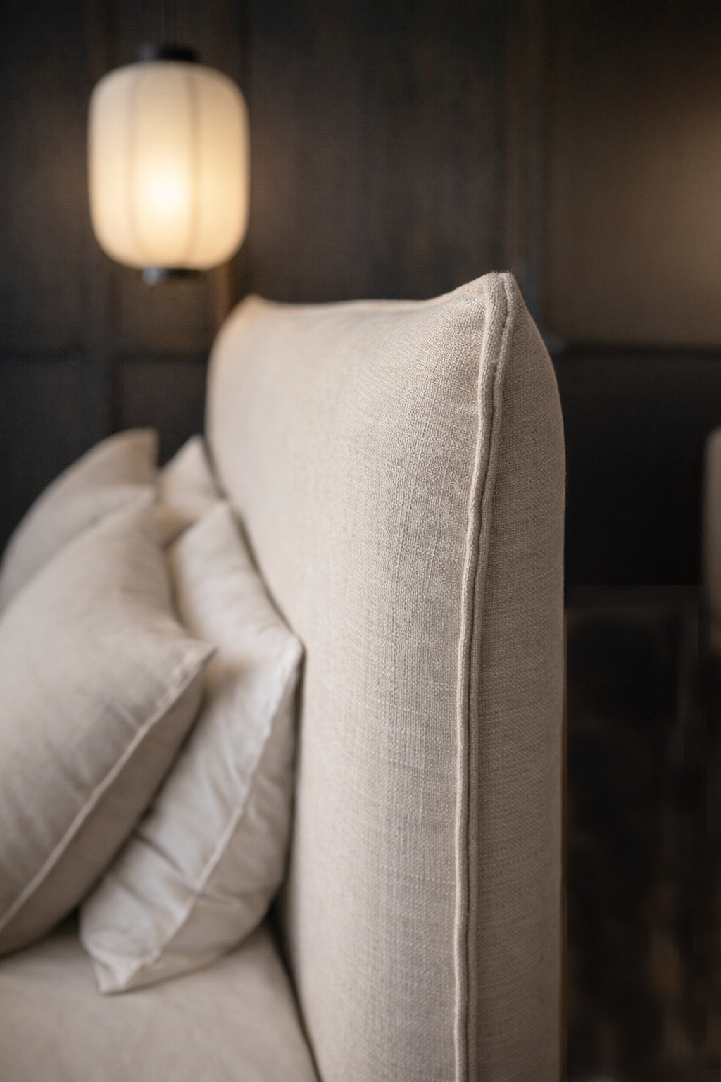 Pillowy Upholstered Slipcover Bedhead