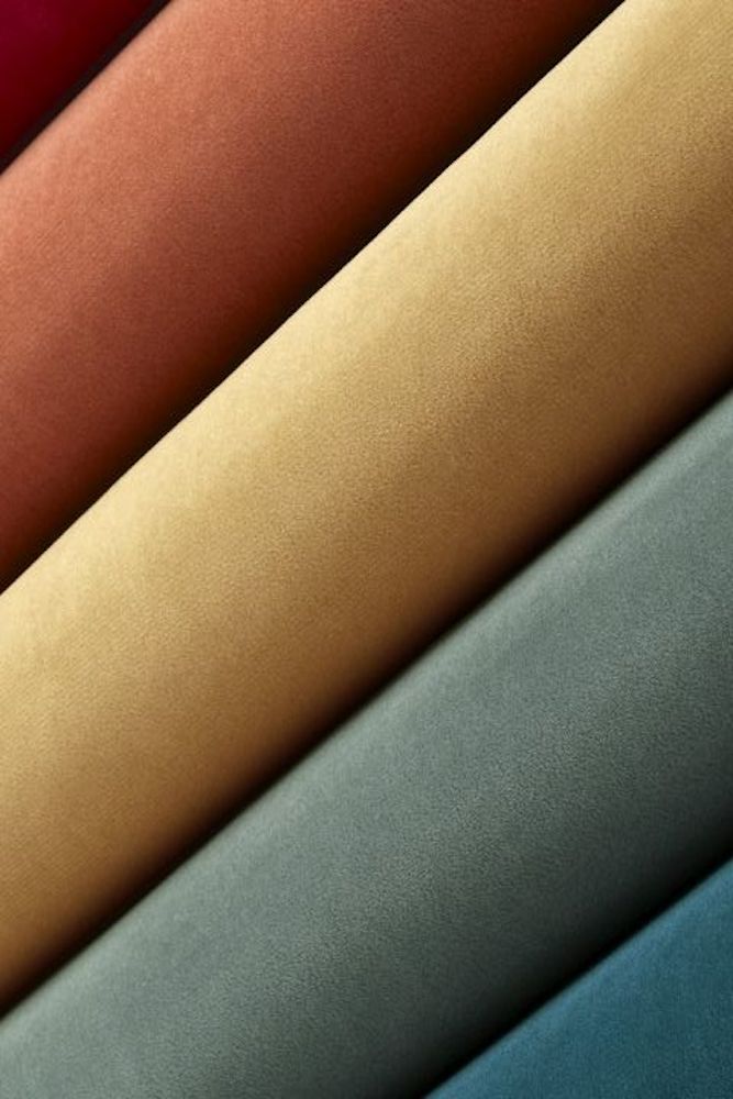 Velvet Fabric Tailored Valance