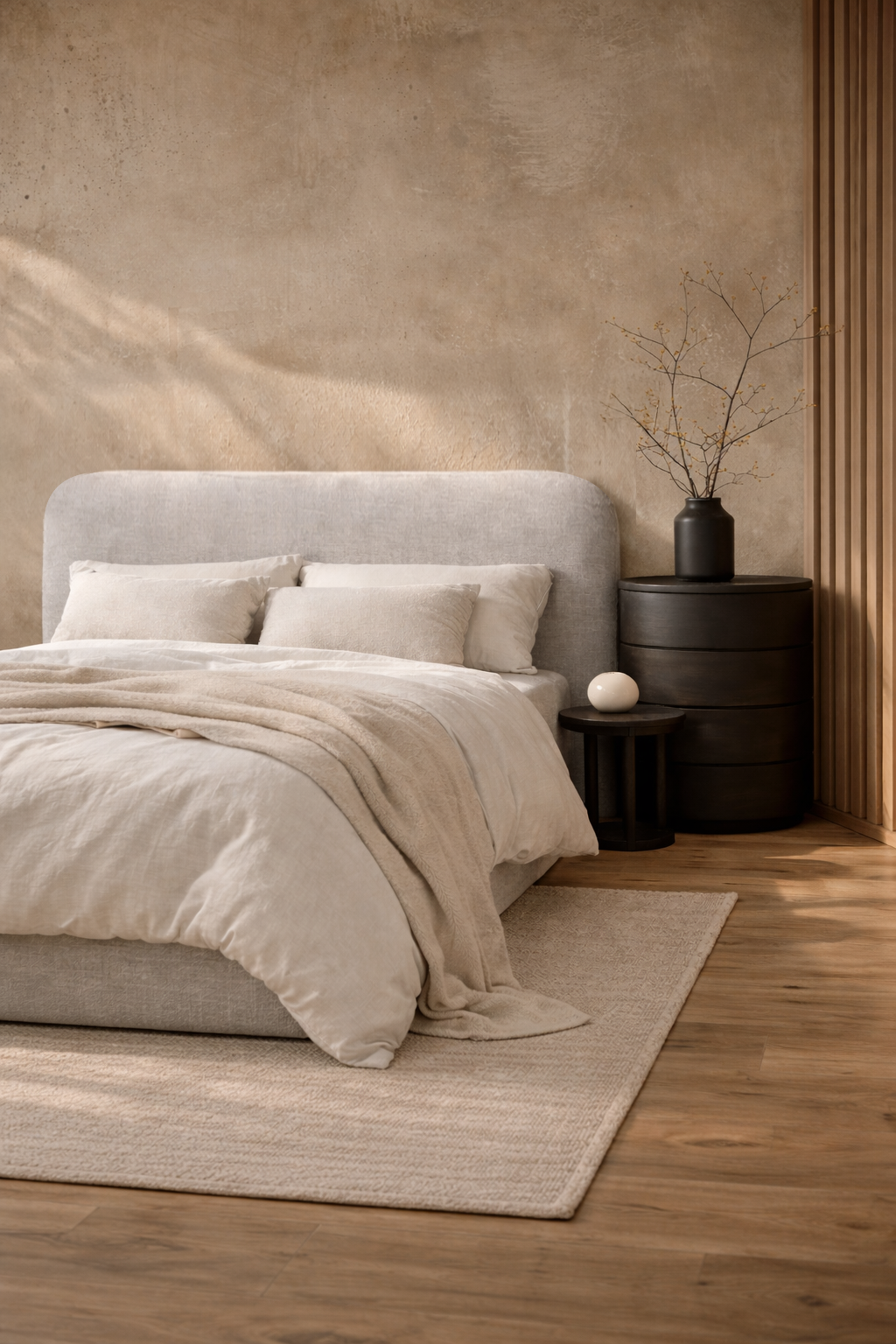 Orrison Linen Upholstered Bedhead