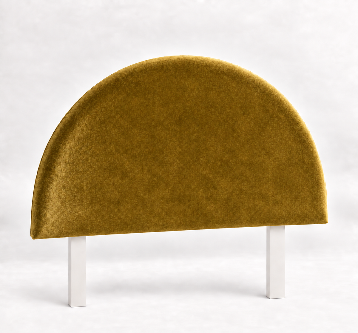 Velvet Round Upholstered Bedhead