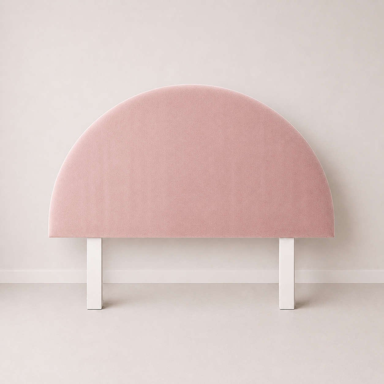 Velvet Round Upholstered Bedhead