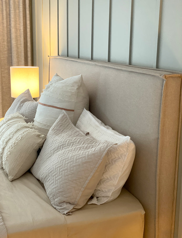Camille Washable Linen Slipcover Upholstered Bedhead
