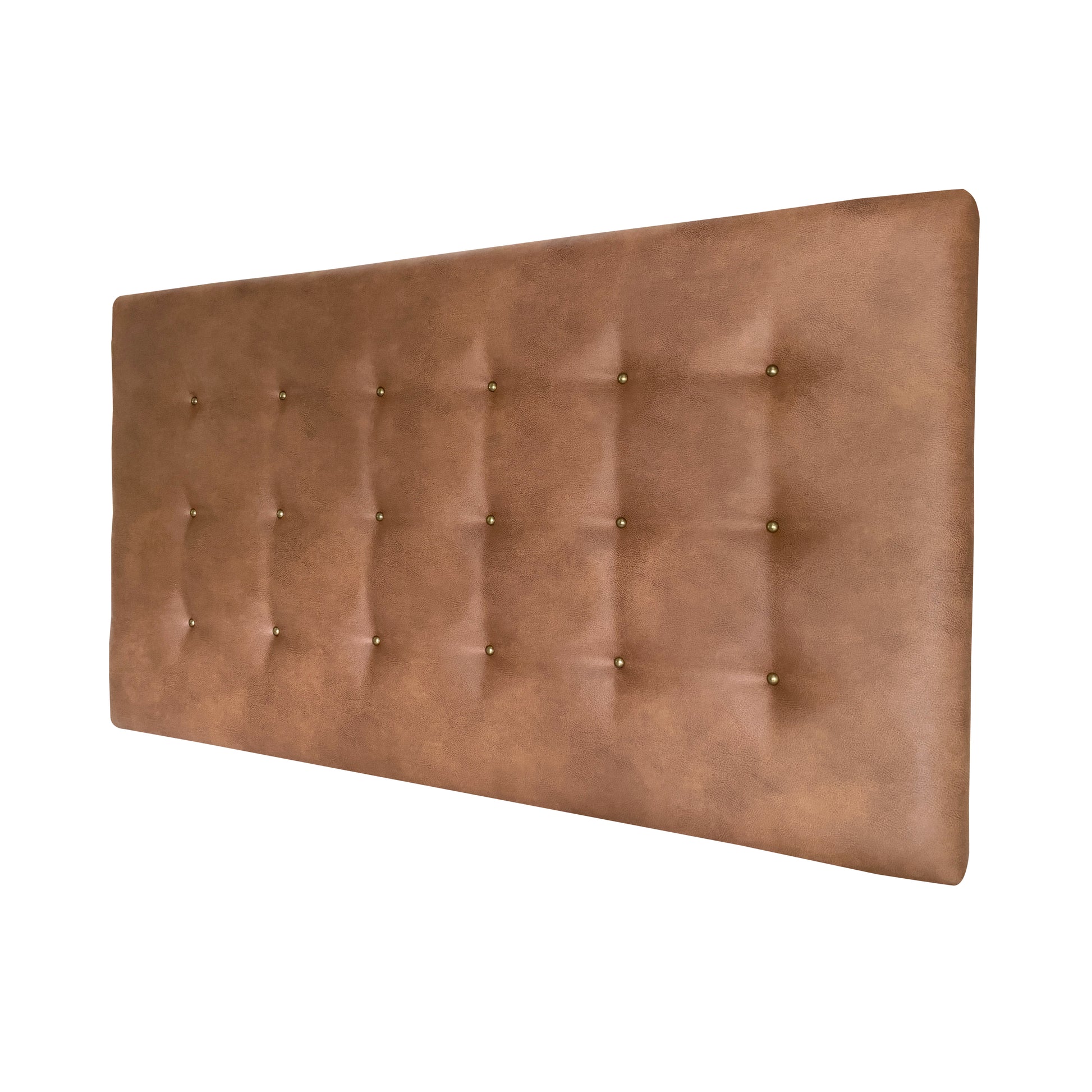 Montana Leather Upholstered Bedhead Tan