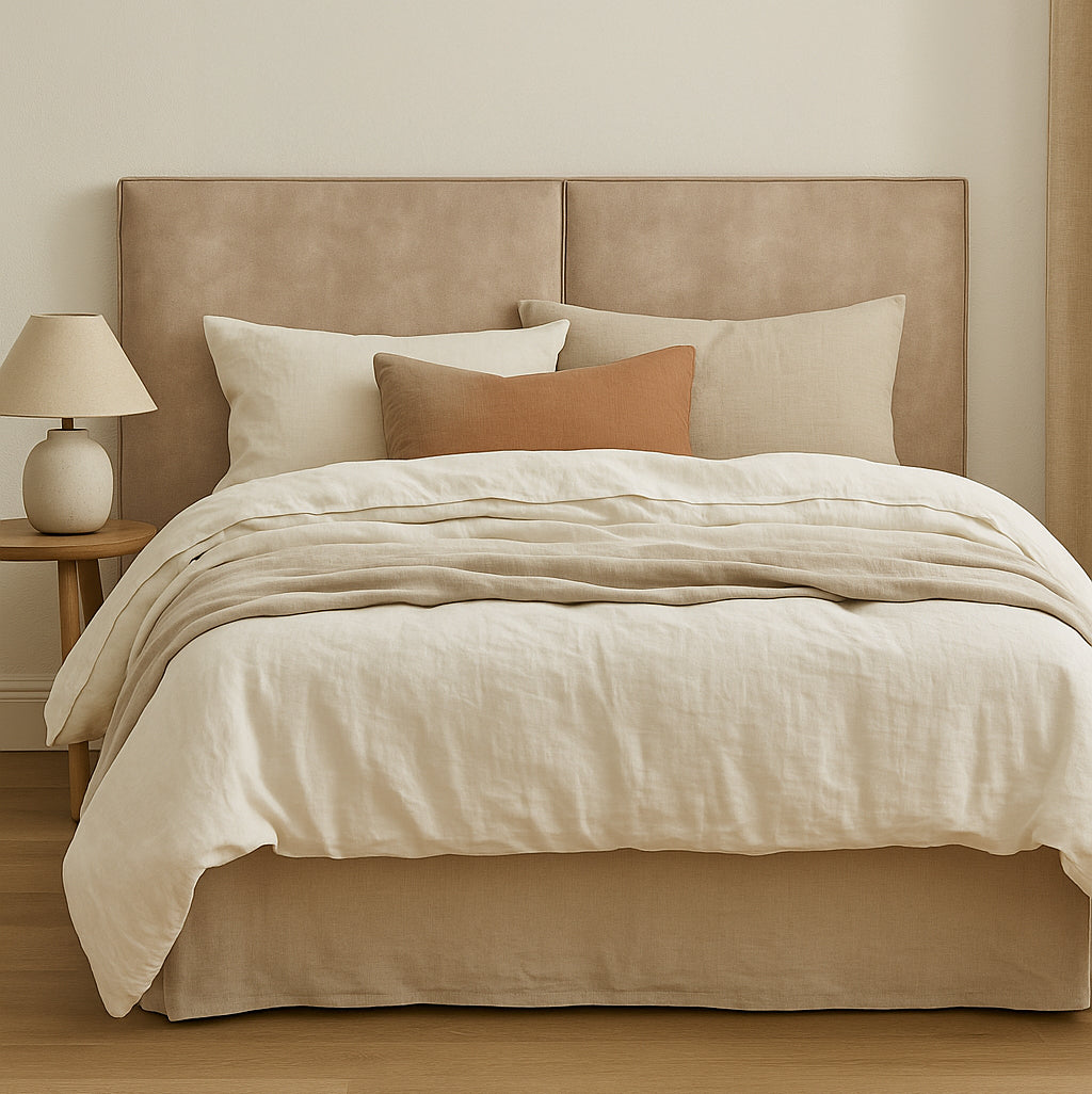 Cove Upholstered Leather Bedhead