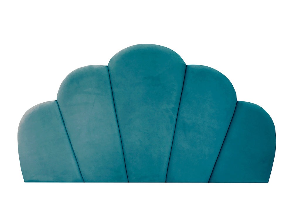 Velvet mallard Shell Upholstered Bedhead, velvet bedheads Australia