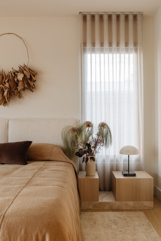 Cove Upholstered Chenille Bedhead